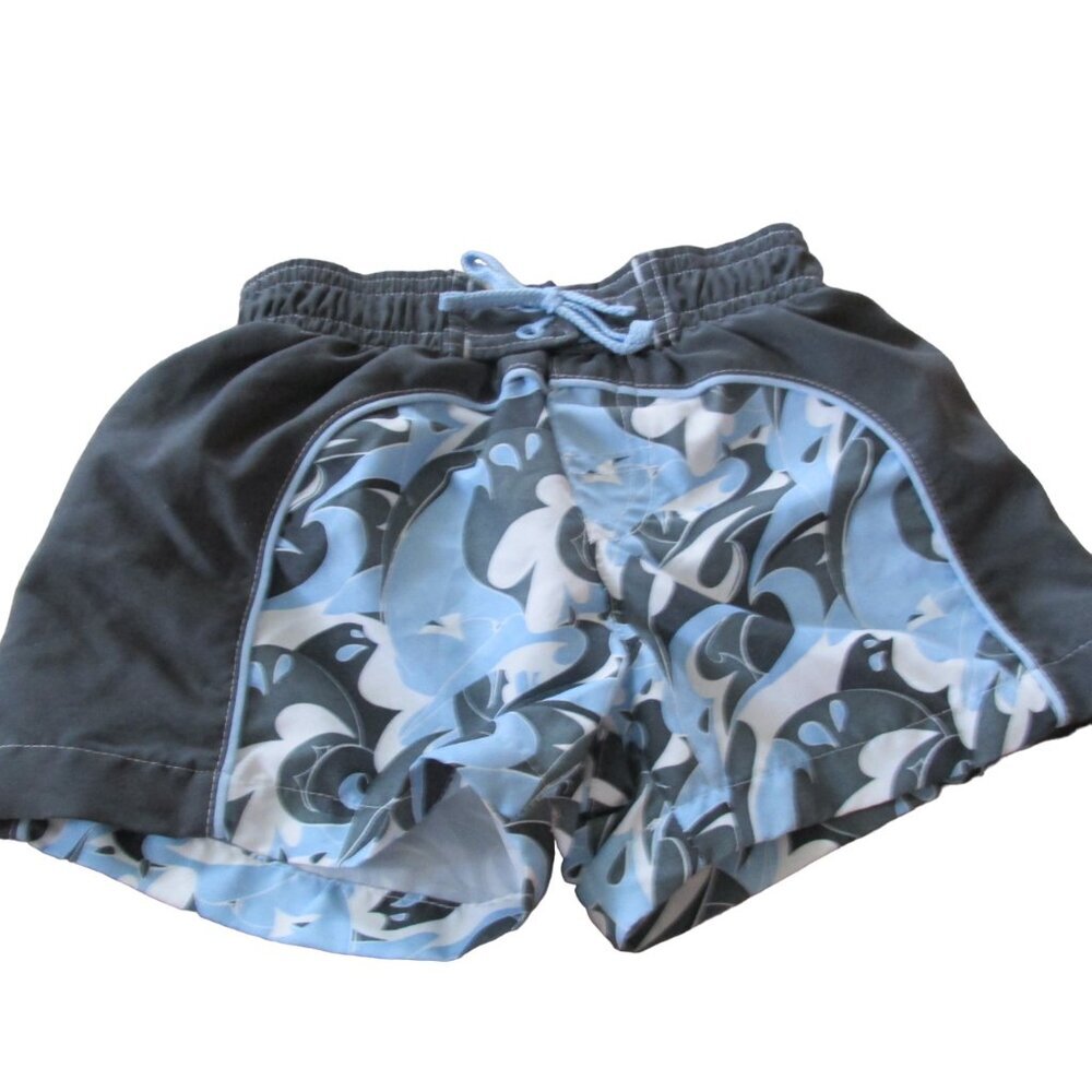 Koala Kids Swim Trunks Infant Toddler Boys Size 3-6M Blue‎ Green Ocean Bottoms